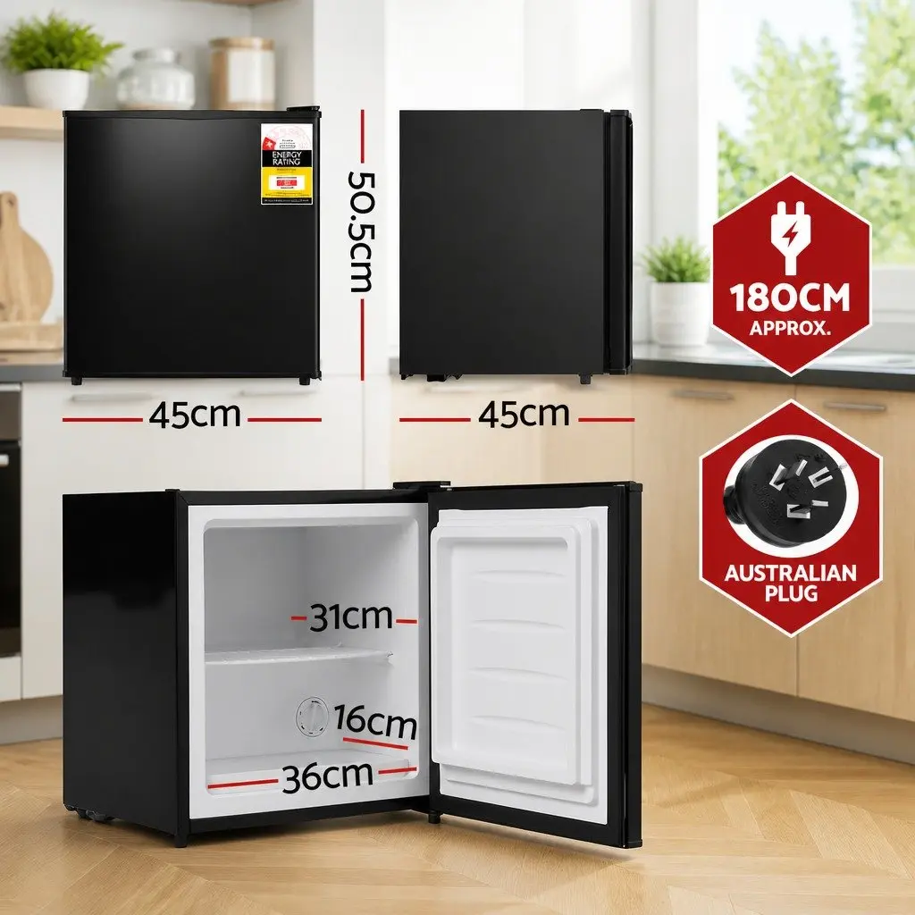 Upright Freezer Compact Vertical 31L Black