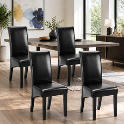 Comfort and Value: Set of 2 Black Dining Chairs