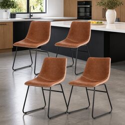 Affordable Retro Dining Chairs Set with Padded Comfort