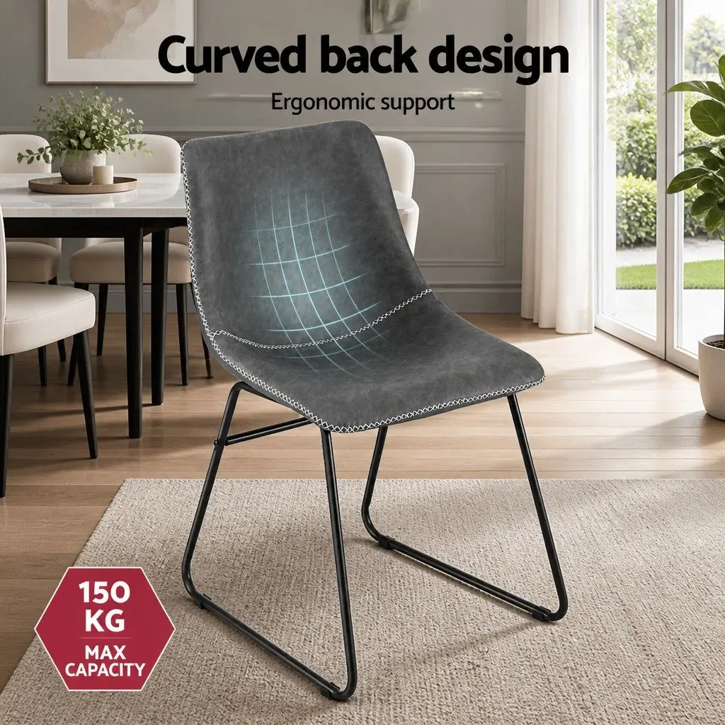 Set of 4 Retro Dining Chairs