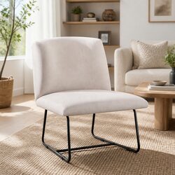 Comfortable Beige Accent Chair for Modern Homes