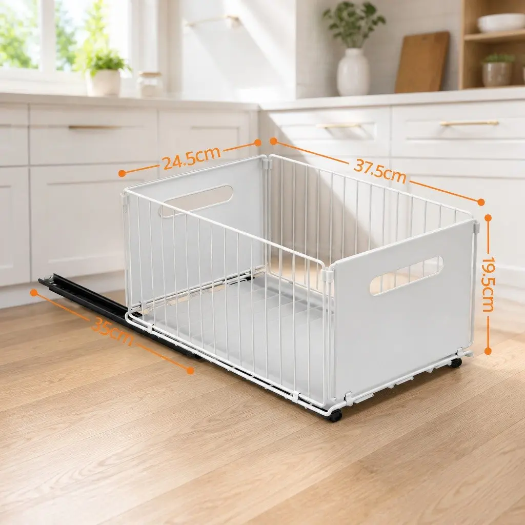 4 Pack Pull Out Drawers for Kitchen Organization