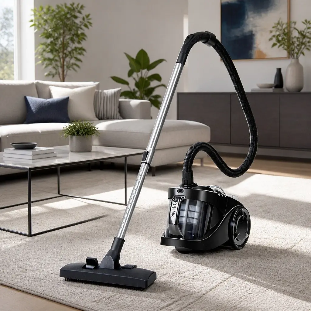 Stick Vacuum Cleaner Black HEPA Filter 2200W Powerful Suction Bagless