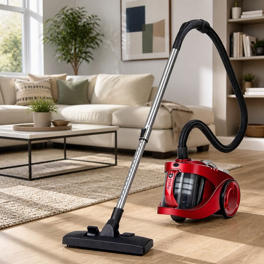 Affordable 2200W Bagless Vacuum Cleaner with HEPA Filtration