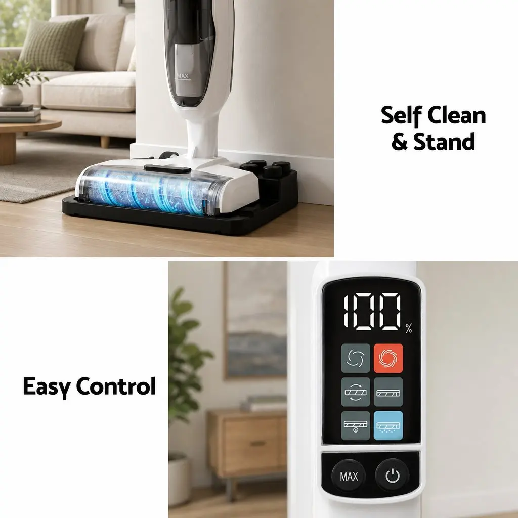 Cordless Wet Dry Vacuum Mop Espresso Coffee Machine Combo Bundle