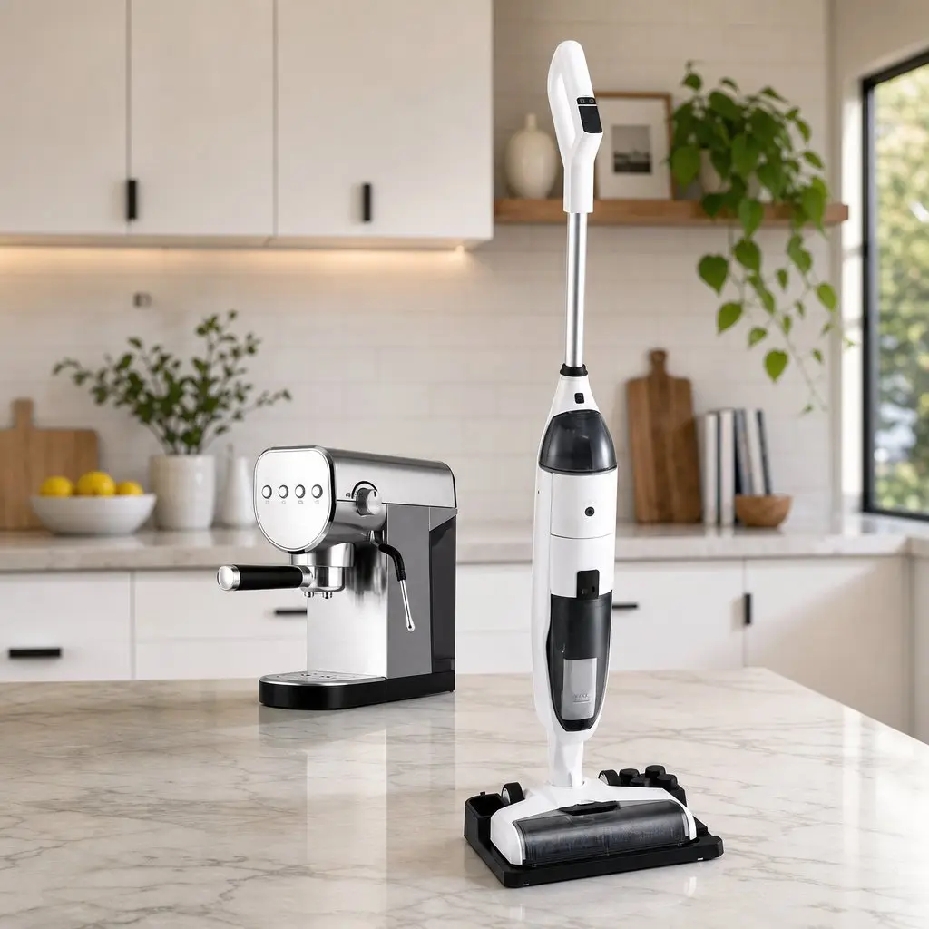 Cordless Wet Dry Vacuum Mop Espresso Coffee Machine Combo Bundle