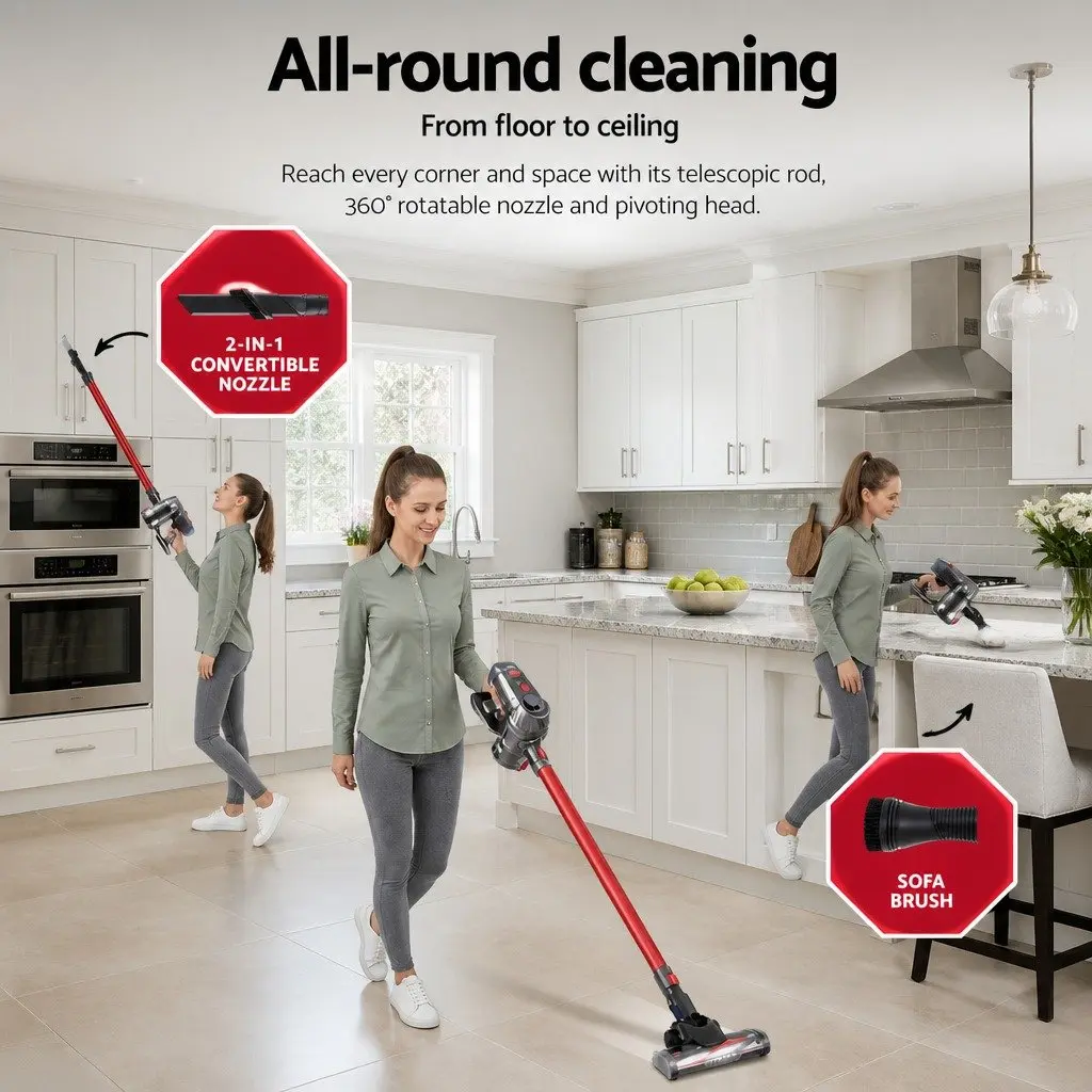 Cordless Vacuum with HEPA Filter for Easy Cleaning