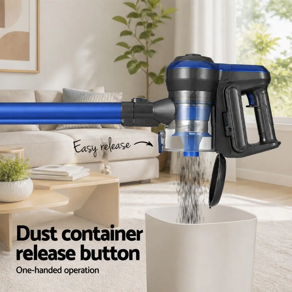 Stick Vacuum Cleaner Cordless Handheld 250W Blue