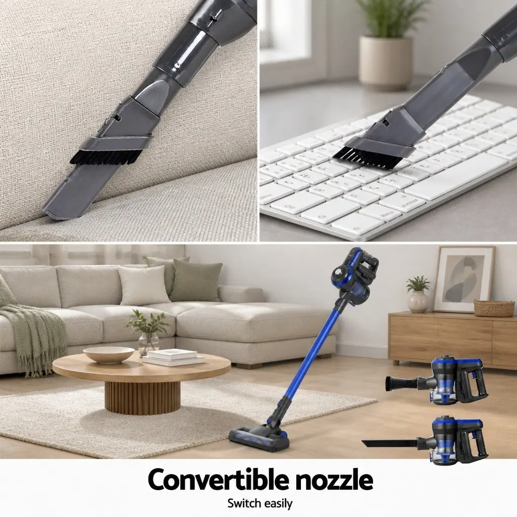 Stick Vacuum Cleaner Cordless Handheld 250W Blue