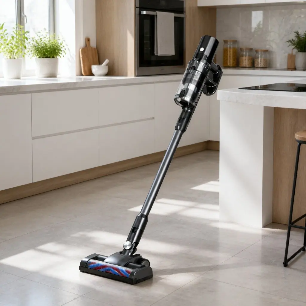 Stick Vacuum Cleaner Cordless Handheld Hard Floor Cleaning 350W Grey