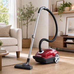 Reliable Red Canister Vacuum with 2000W Power