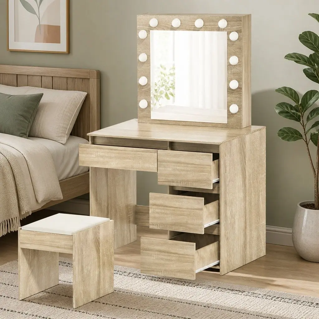 Dressing Table Vanity Set with LED Lighting