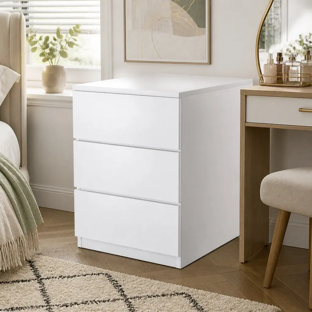 Dressing Table with LED Mirror and Ample Storage