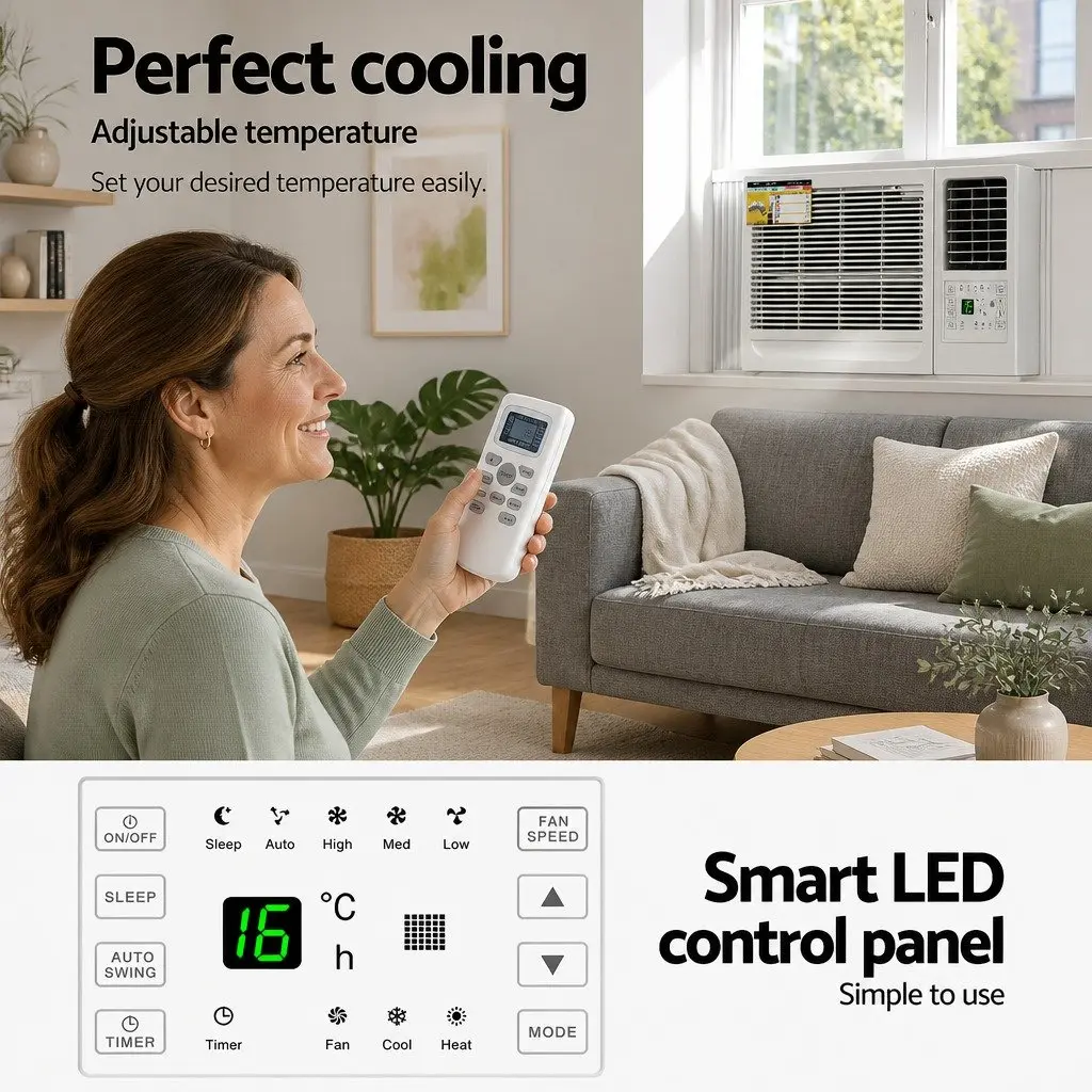 Window Air Conditioner Portable Cooling Unit 2.7kW White