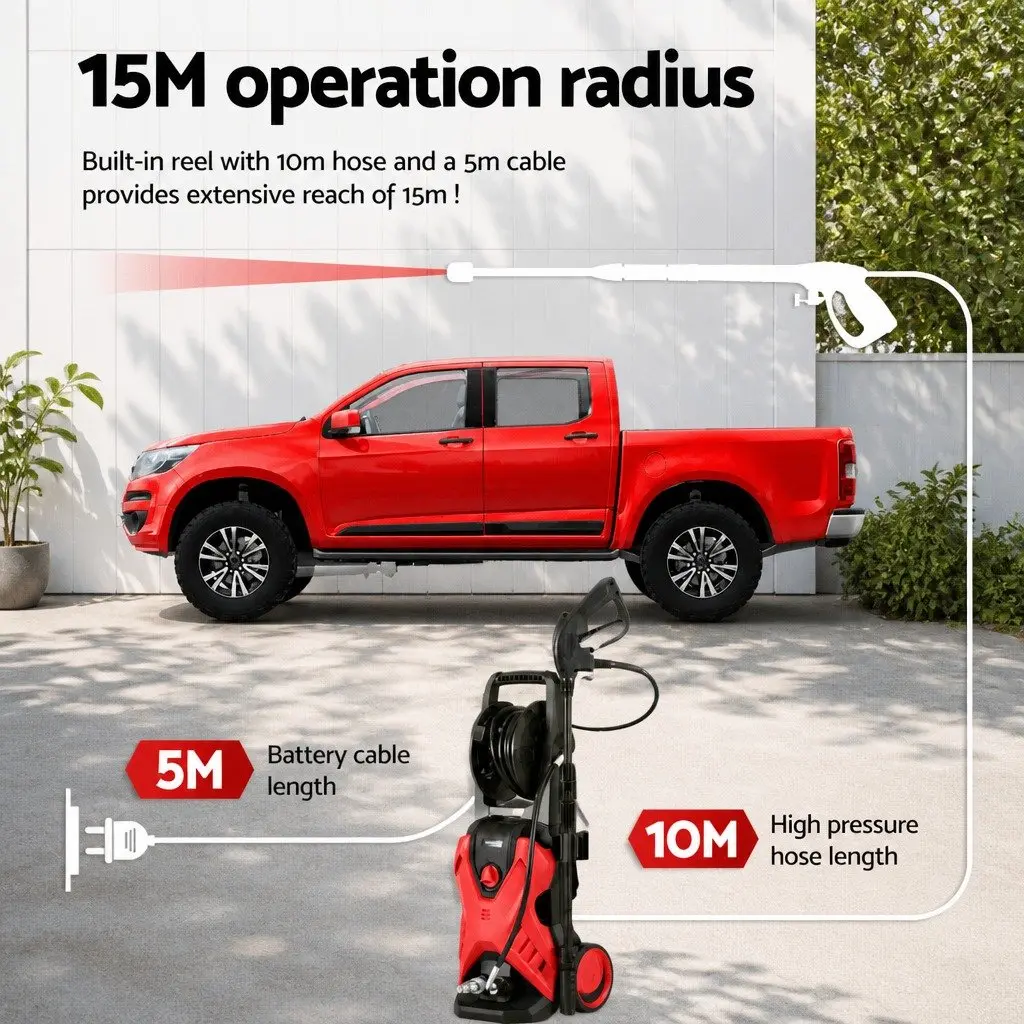 High Pressure Washer 2400PSI Electric Water Cleaner Pump 10M Hose Jet Spray