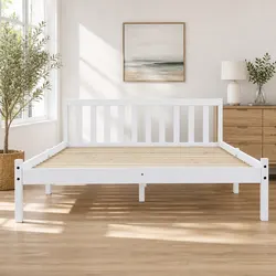 Solid Pine Queen Bed Frame: Quality and Style Combined