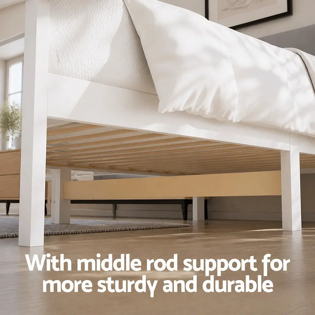 King Single Bed Frame with Ample Storage