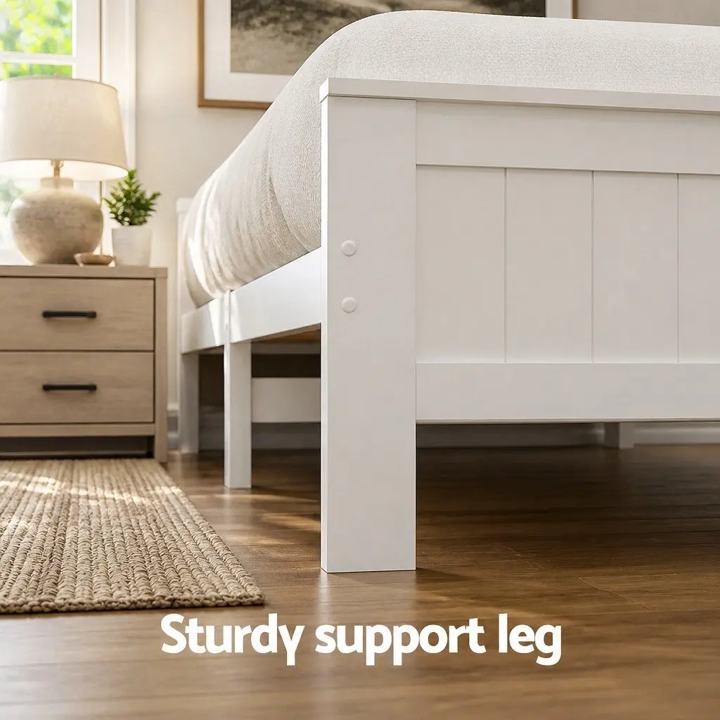 King Single Bed Frame with Ample Storage