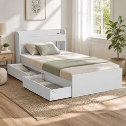Affordable Single Bed Frame with Useful Features