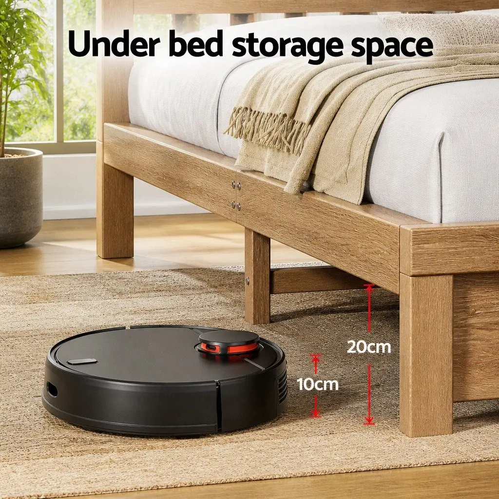 King Single Bed Frame with 2 Storage Drawers
