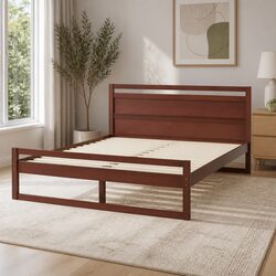 Reliable Walnut Queen Bed Frame Built to Last