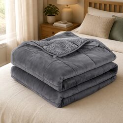 Comfort and Value: 4.5kg Grey Weighted Blanket