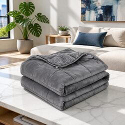 Comfortable 6.8KG Weighted Blanket with Dual-Sided Fabric