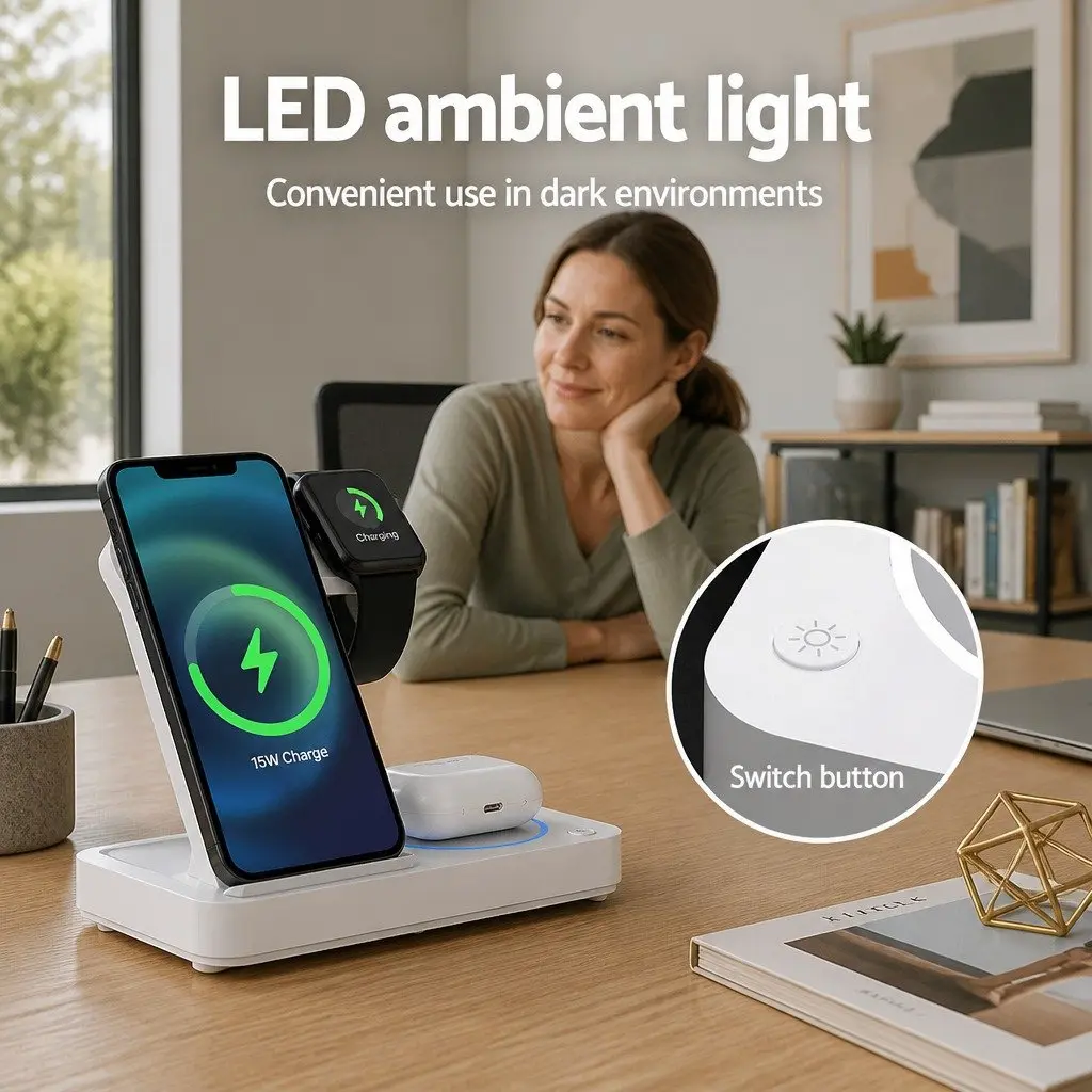 4-in-1 Wireless Charging Station for Devices