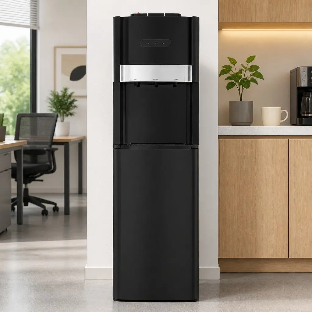 Water Cooler Dispenser Bottom Loading Hot Cold Normal Temperature Black