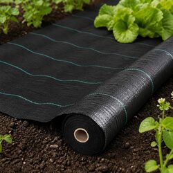 Reliable 2m x 50m Black Weed Control Mat for Gardens