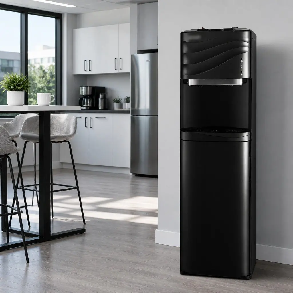 Water Cooler Dispenser Bottom Load Electronic Cooling Hot Cold Warm Water Black