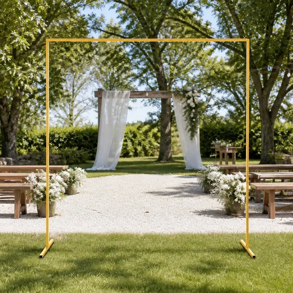 Backdrop Stand Wedding Background Decoration 2M Gold