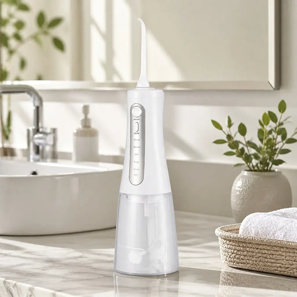 Cordless Water Flosser Oral Irrigator 350ml White