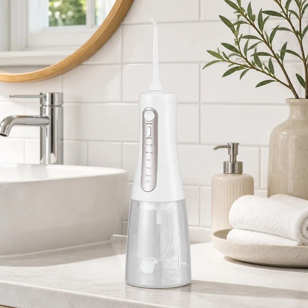 Cordless Water Flosser Oral Irrigator 350ml White