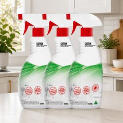 Disinfectant Spray 500ml x3 Multi Surface Cleaner Antibacterial Germ Kill