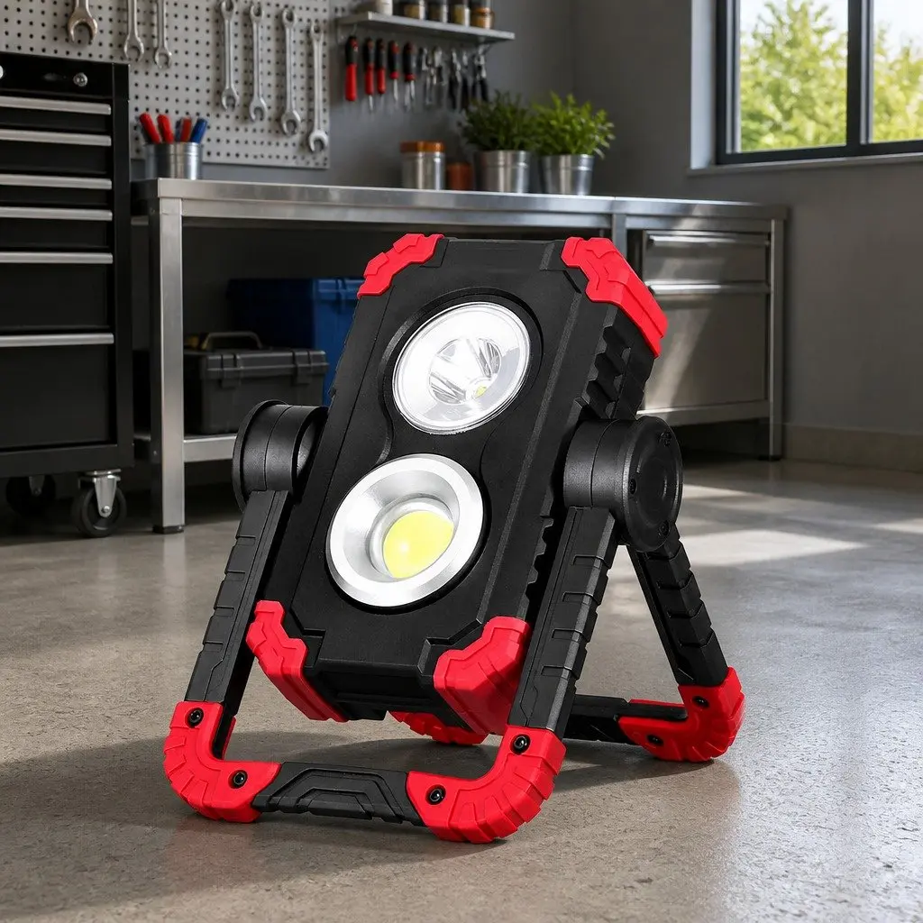 Rechargeable Work Light with Emergency Power Bank
