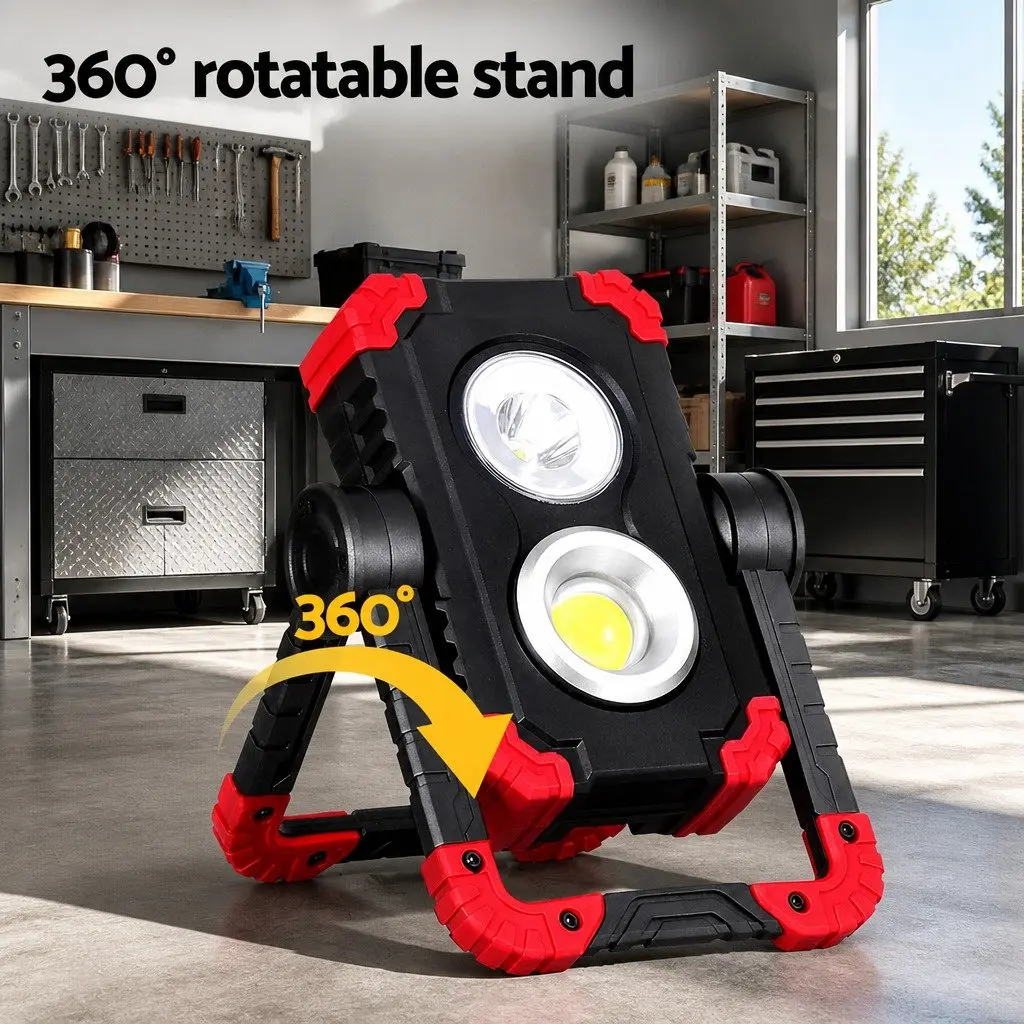 Rechargeable Work Light with Emergency Power Bank