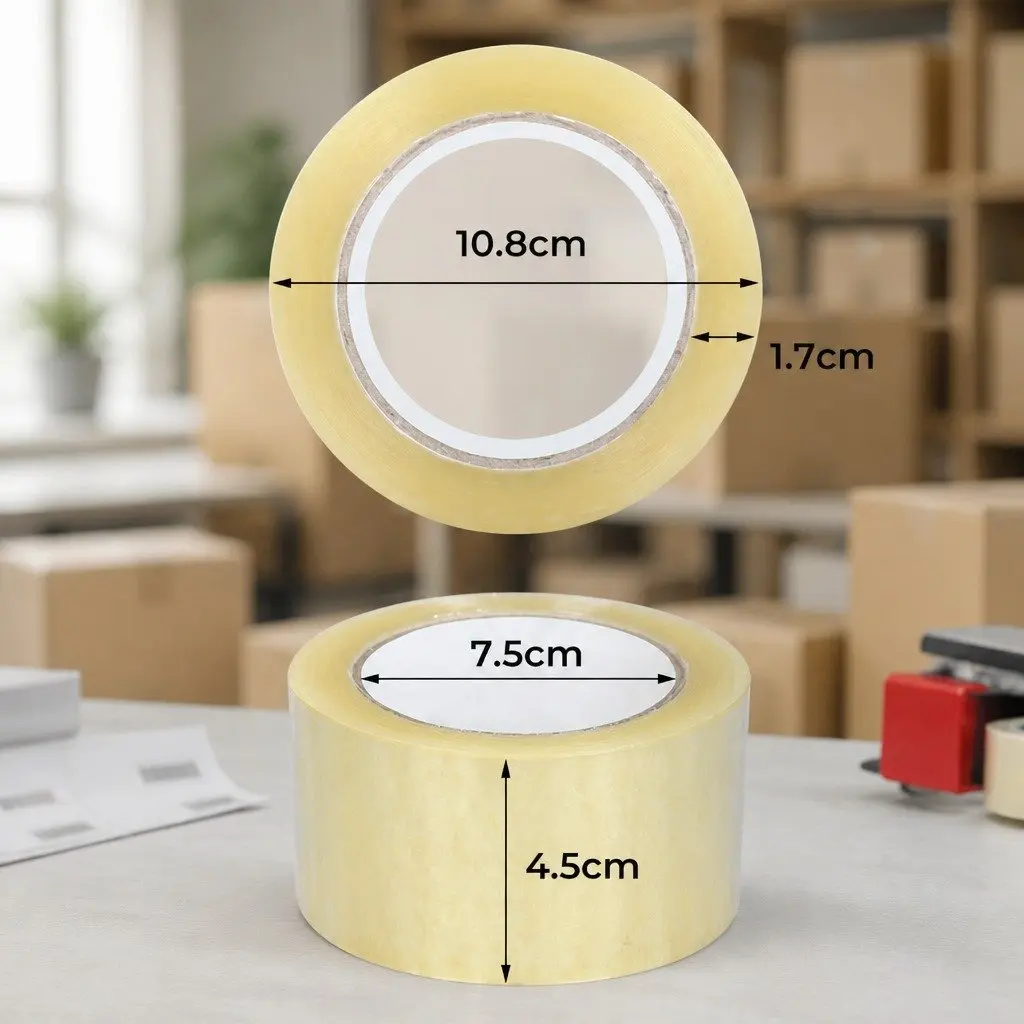Packing Tape Clear Adhesive 45mm x 75m Heavy-duty Sealing 6 Rolls