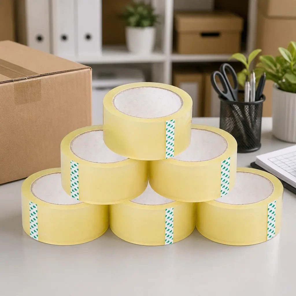 Packing Tape Clear Adhesive 45mm x 75m Heavy-duty Sealing 6 Rolls