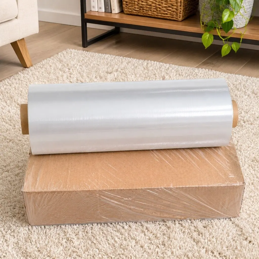 Machine Clear Stretch Film Roll Pallet Shrink Wrap 1524m x 50cm Heavy-Duty