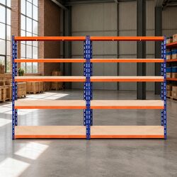 Garage Storage Rack Shelving Unit 2.4m Industrial Warehouse Pallet Racking