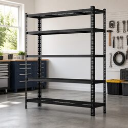 Dependable 5-Tier Steel Storage Rack - 180cm x 120cm x 40cm