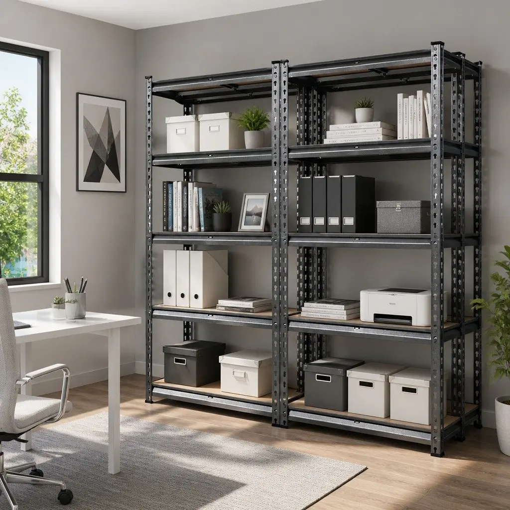 Storage Shelf Rack Adjustable 4x1.5M Matte Charcoal