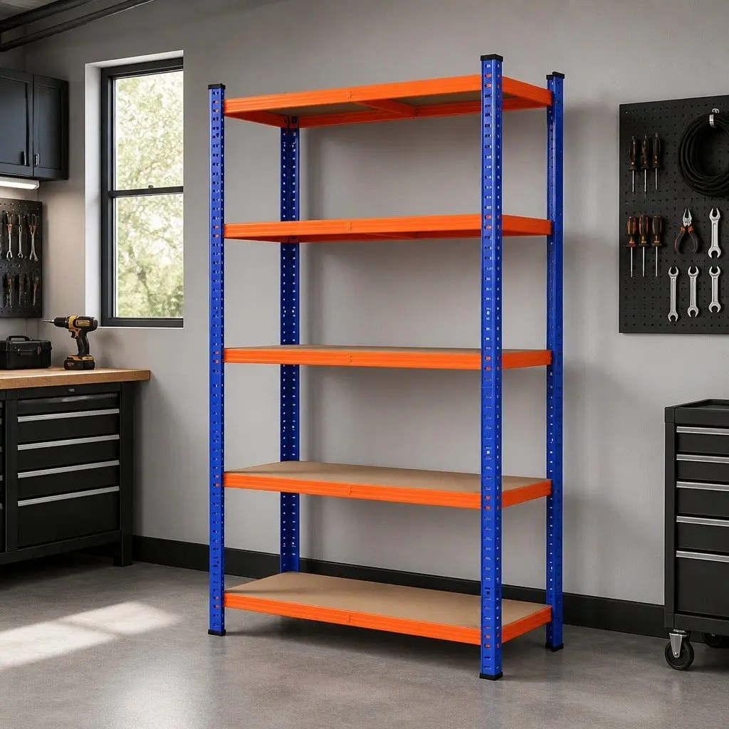 5-Tier Garage Storage Rack 1.8M Shelving Unit Workshop Warehouse Organiser