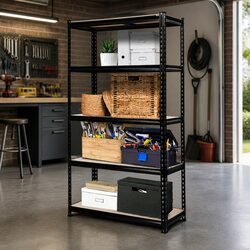 1.8M Black Storage Rack: Reliable and Affordable