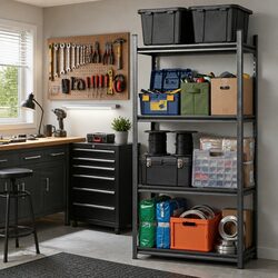 Reliable Steel Garage Shelving Unit - Sturdy and Versatile