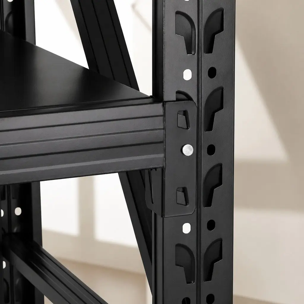 Garage Shelving Unit Heavy Duty Storage Rack 2M x 1.8M x 0.6M Black
