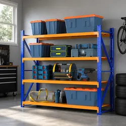 Storage Shelf Rack 2M Warehouse Garage Shelving Unit 4 Tier Industrial Organiser