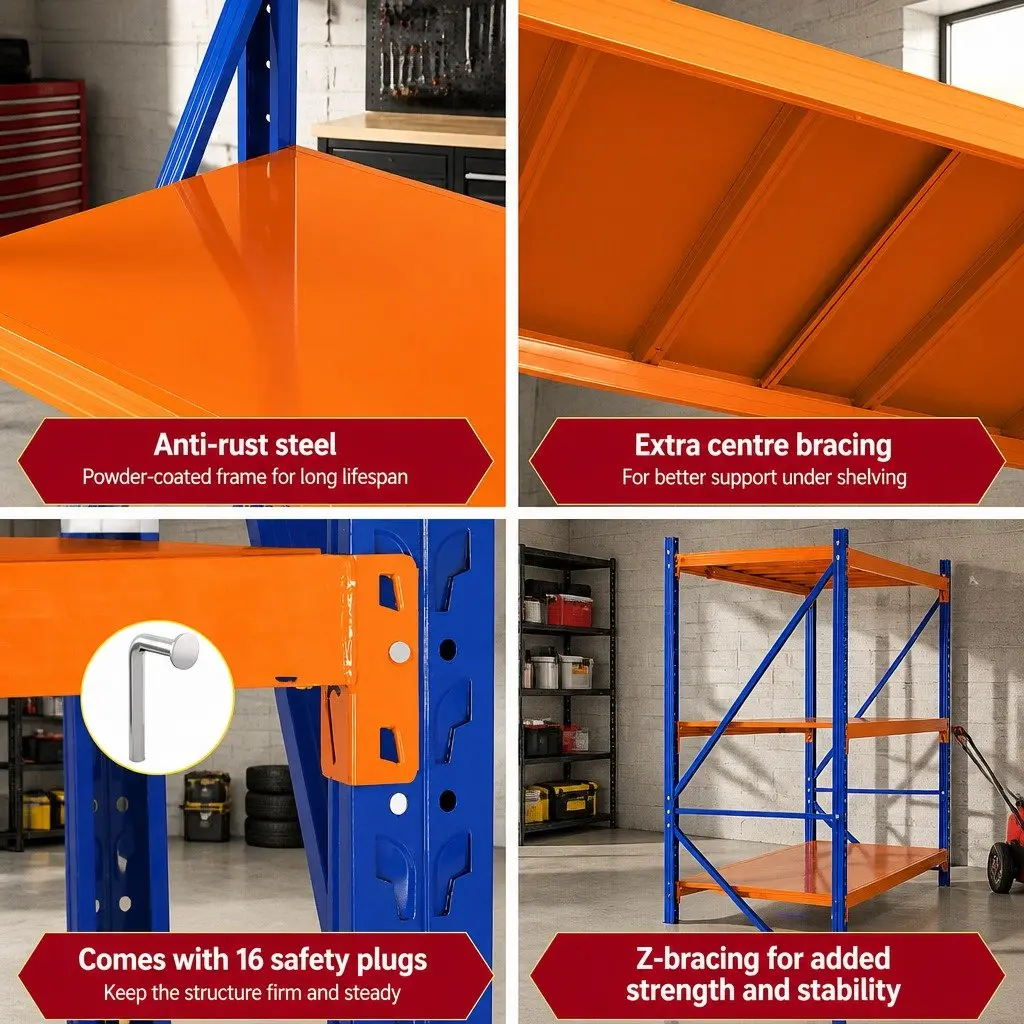 4-Tier Shelf Rack with Strong Capacity