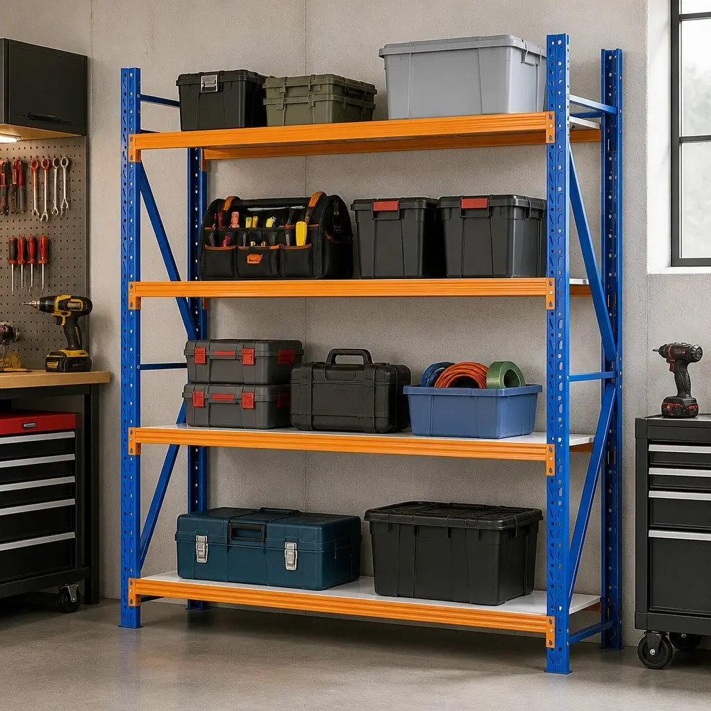 Garage Shelving Unit Heavy Duty Storage Rack 2M x 2M Blue